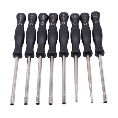 8 x Carburetor Screwdriver Adjusting Screwdriver Carb Tool Splined Pacman Kit 2