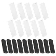 Magnetic Name Tags Kit, Magnetic Badge Holders with 3 Strong Magnets, Business Name Tag/ID Badge Set of 10
