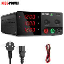 NICE-POWER Alimentation de Laboratoire DC, 60V 20A, Réglable, pour Charge de Batterie et Réparation Électronique