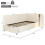 HOMAIRE 3FT Velvet Daybed with Storage Beige 2