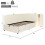 HOMAIRE 3FT Beige Bouclé Daybed with Storage 2