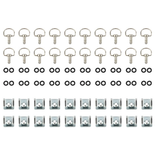 20pcs 1/4" 17mm Motorcycle Quick Release Dzus Turn Button Race Fairing Fastener for     B