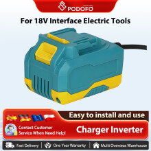 Podofo Adaptateur Alimentation 220V AC vers 20V DC 40A, pour Outils Électriques 18V Sans Fil, Prise EU
