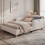 HOMAIRE Beige Bouclé Upholstered Single Bed 4