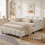 HOMAIRE Beige Bouclé Upholstered Single Bed 5