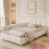 HOMAIRE Beige Bouclé Upholstered Single Bed 6