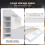 HOMAIRE White 3ft Storage Sofa Bed 90x190cm 6
