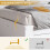 HOMAIRE White 3ft Storage Sofa Bed 90x190cm 5