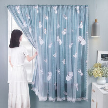(Cactus, 180*200cm/70.9*106.3in) Curtain Window Installation Matching Blackout Self Adhesive Bedroom