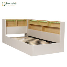 HOMAIRE Beige Velvet L-Shaped Daybed 90x190cm