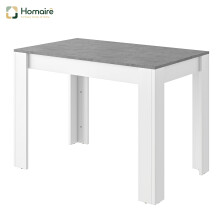 HOMAIRE Grey White Marble Dining Table Set