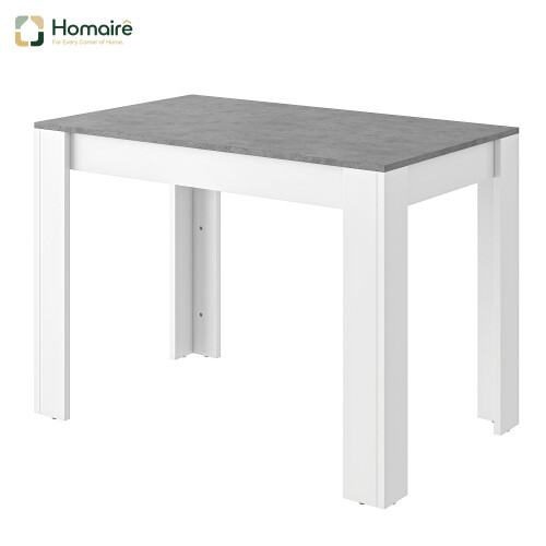 HOMAIRE Grey White Marble Dining Table Set
