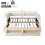 HOMAIRE Beige Linen Upholstered Daybed 90x190cm 2