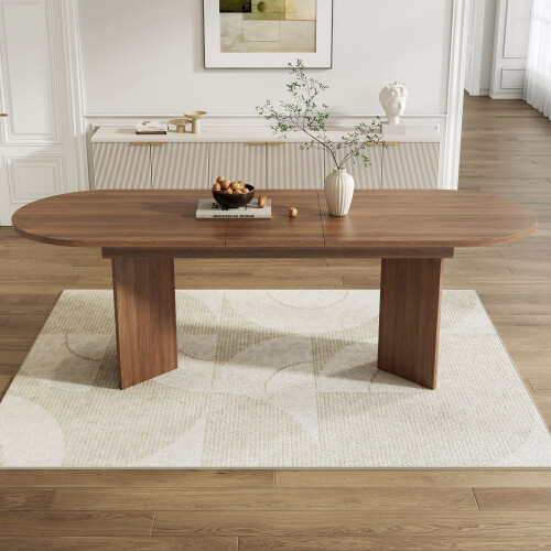 HOMAIRE Extendable Walnut Dining Table 160-200cm 2