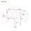 HOMAIRE White Dining Table Set with Benches 2