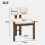 HOMAIRE Walnut Solid Wood Dining Chairs Set of 2 2