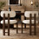 HOMAIRE Walnut Solid Wood Dining Chairs Set of 2 4