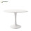 HOMAIRE Extendable Round Dining Table White 1