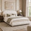 HOMAIRE 4ft6 Ottoman Bed Frame White Boucle 4