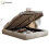 HOMAIRE Ottoman Storage Bed 150x200cm White 1