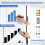 Mobile Double-Sided Magnetic Whiteboard with Stand 5
