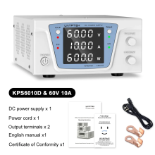 Wanptek Alimentation à découpage programmable KPS6010D 60V 10A, pour test laboratoire et charge de batterie
