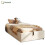 HOMAIRE Beige Velvet Upholstered Single Bed 1