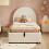 HOMAIRE Beige Boucle Upholstered Single Bed 6