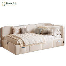 HOMAIRE Velvet Sofa Bed 90x190cm Beige