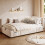 HOMAIRE Velvet Sofa Bed 90x190cm Beige 2