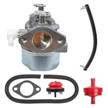 Engine Carburetor With Fuel Line Gasket Compatible With Tecumseh Tvm220-157287h
