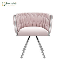 HOMAIRE Velvet Swivel Dining Chair Pink