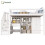 HOMAIRE Kids Study Bed with Desk & Storage White 1