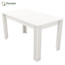 HOMAIRE 4 Seater White MDF Dining Table