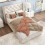 HOMAIRE Beige Linen Upholstered Single Bed 3ft 5