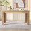 HOMAIRE Oak 4 Seater MDF Dining Table 3