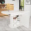 HOMAIRE Extendable White Oval Dining Table 4