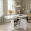HOMAIRE Extendable White Oval Dining Table 3