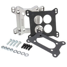 1933 Universal Aluminum Carburetor Adapter Kit 4-Barrel to 4-Bolt 2-Barrel For Chevy SBC