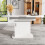 HOMAIRE Extendable White Oval Dining Table 5