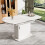 HOMAIRE Extendable White Oval Dining Table 6