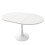 HOMAIRE Extendable Round Dining Table White 6