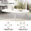 HOMAIRE Extendable Round Dining Table White 4