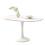 HOMAIRE Extendable Round Dining Table White 5