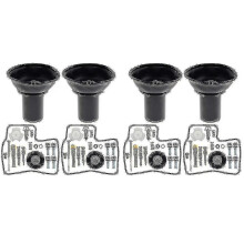 2x Repair Kit Carburetor Diaphragm Plunger With Needle For Steed Shadow Vlx 400