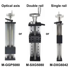 Table de glissement manuelle, axe optique, vis à billes SFU1605, charge 40kg, profilé aluminium