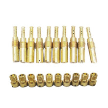 10Pcs Carburetor Main Jet Kit & 10Pcs Slow/Pilot Jet for PWK CVK PWM KSR Motorcycle Carburetor