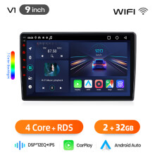 Junsun Android Autoradio, 2GB 32GB, 9 inch, kabellos CarPlay und Android Auto, für VW Golf 4, Passat B5, Polo