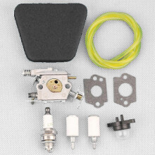 Chainsaw Carburetor For Partner Poulan Mcculloch 351 352 370 371 390 391 401 420 422 Carb Fuel Pipe Air Filter Gasket Spark Plug