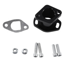 VM22 Black Carburetor Connector Port Intake Manifold Carburetor Adapter Auto Supplies